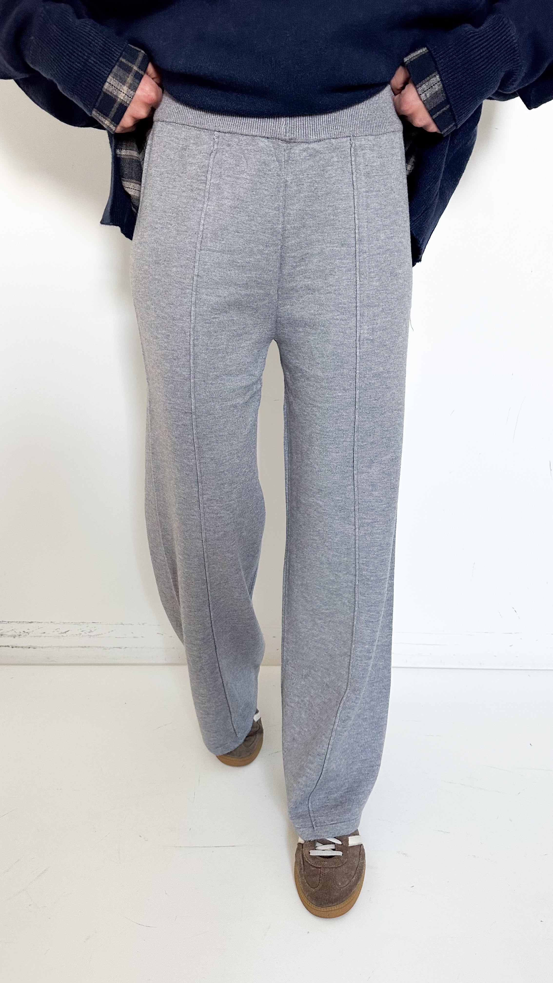 Pantaloni Culotte Grigi