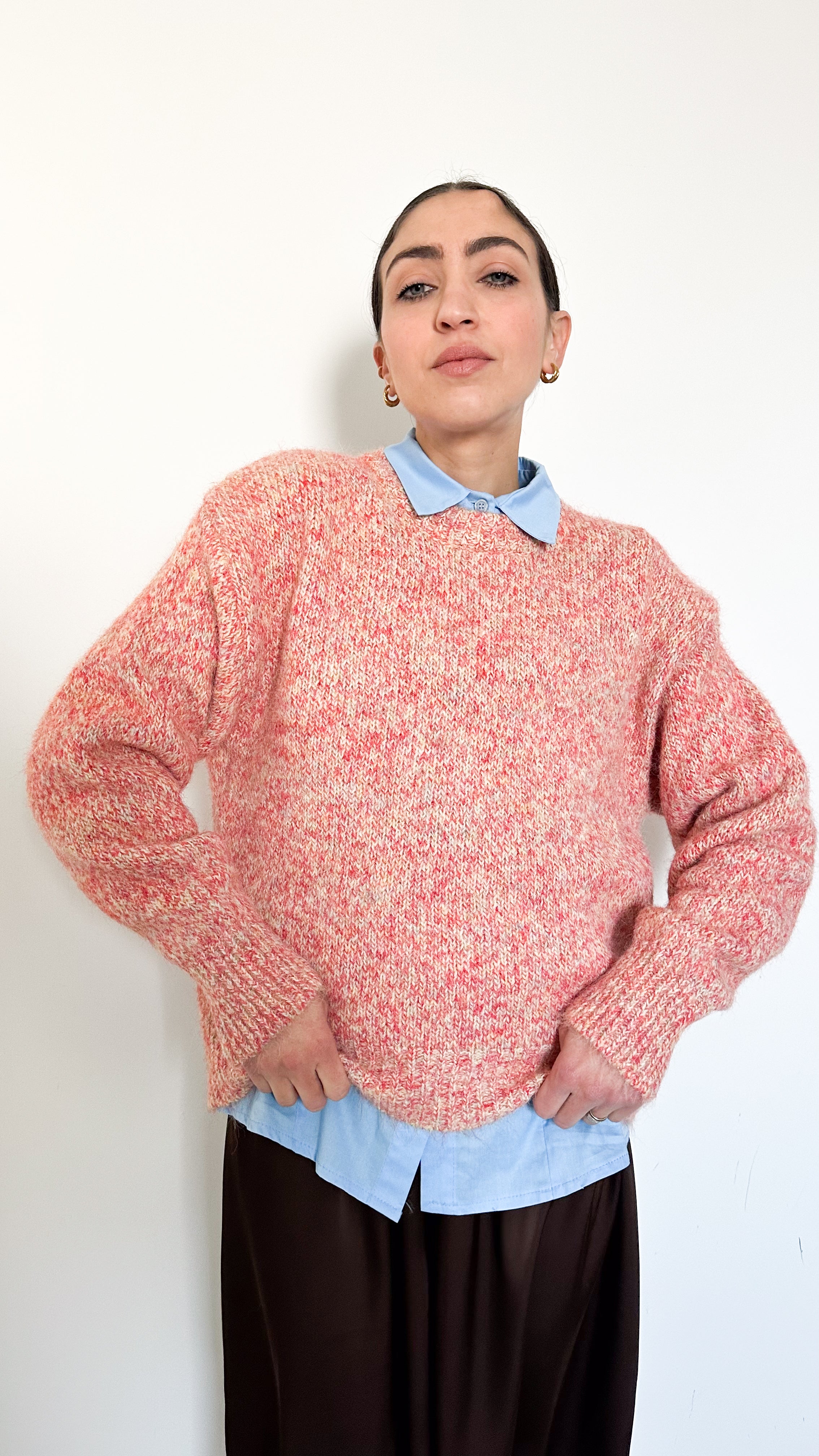 Pull Girocollo Arancione