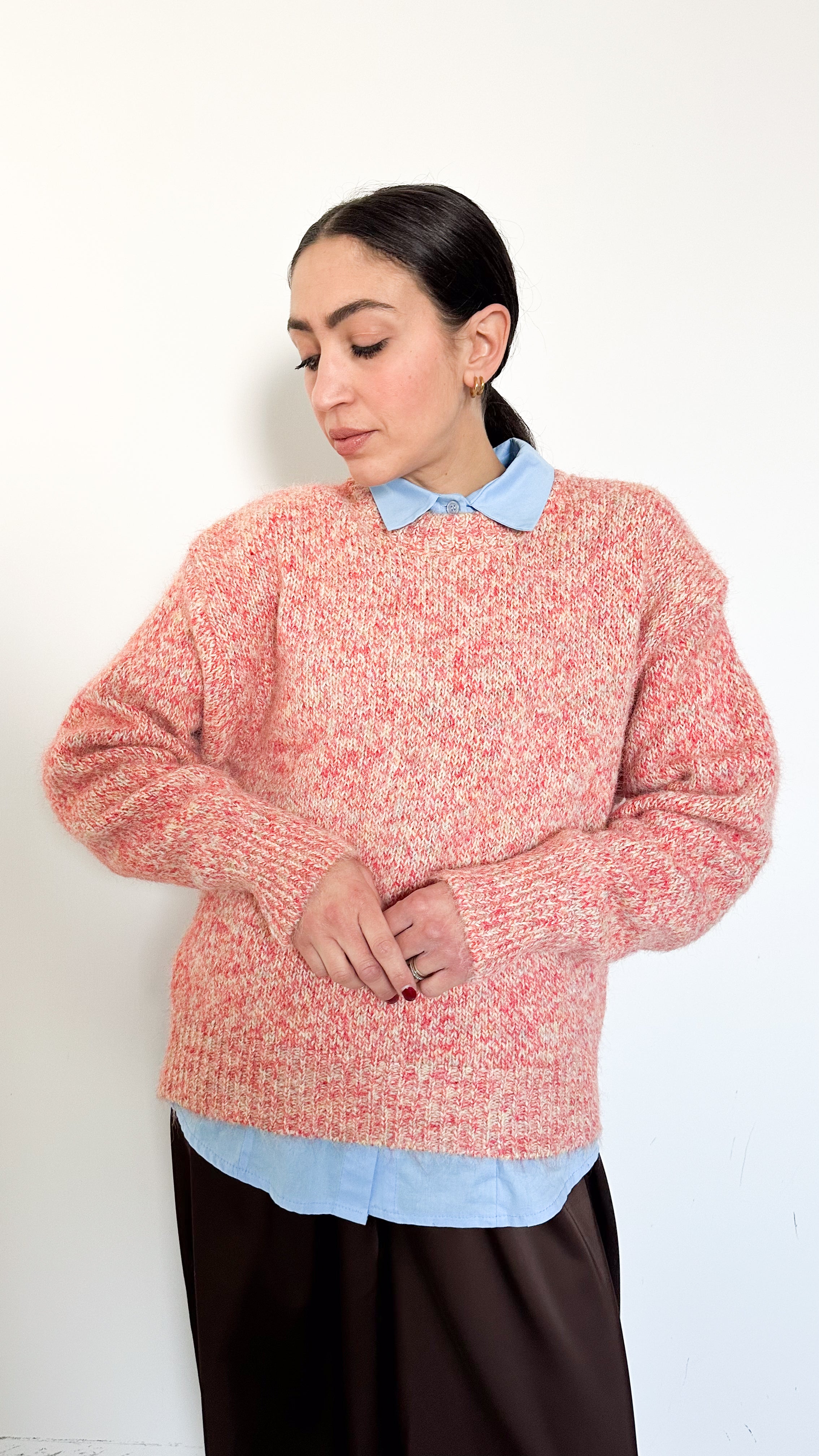 Pull Girocollo Arancione