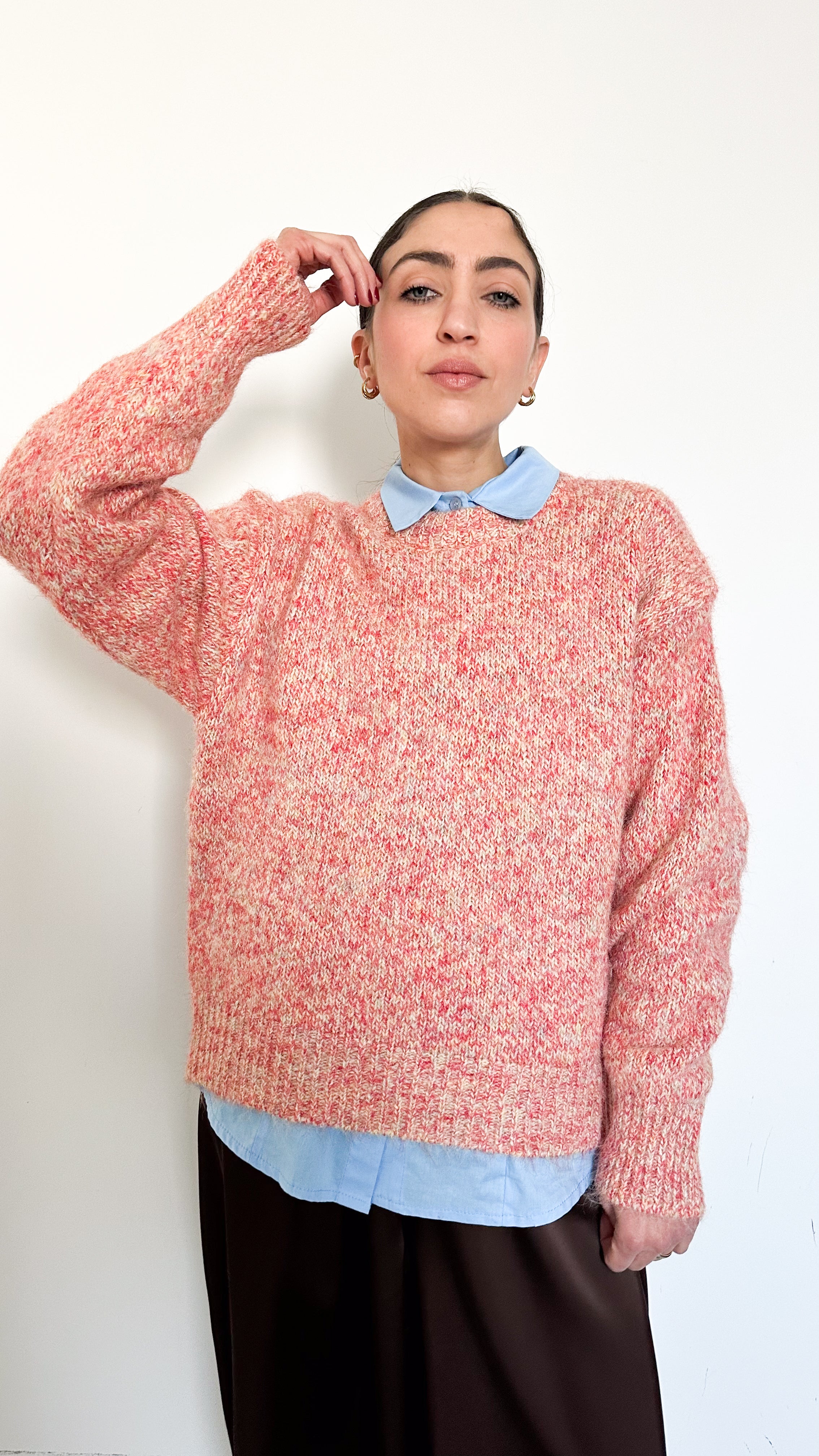 Pull Girocollo Arancione