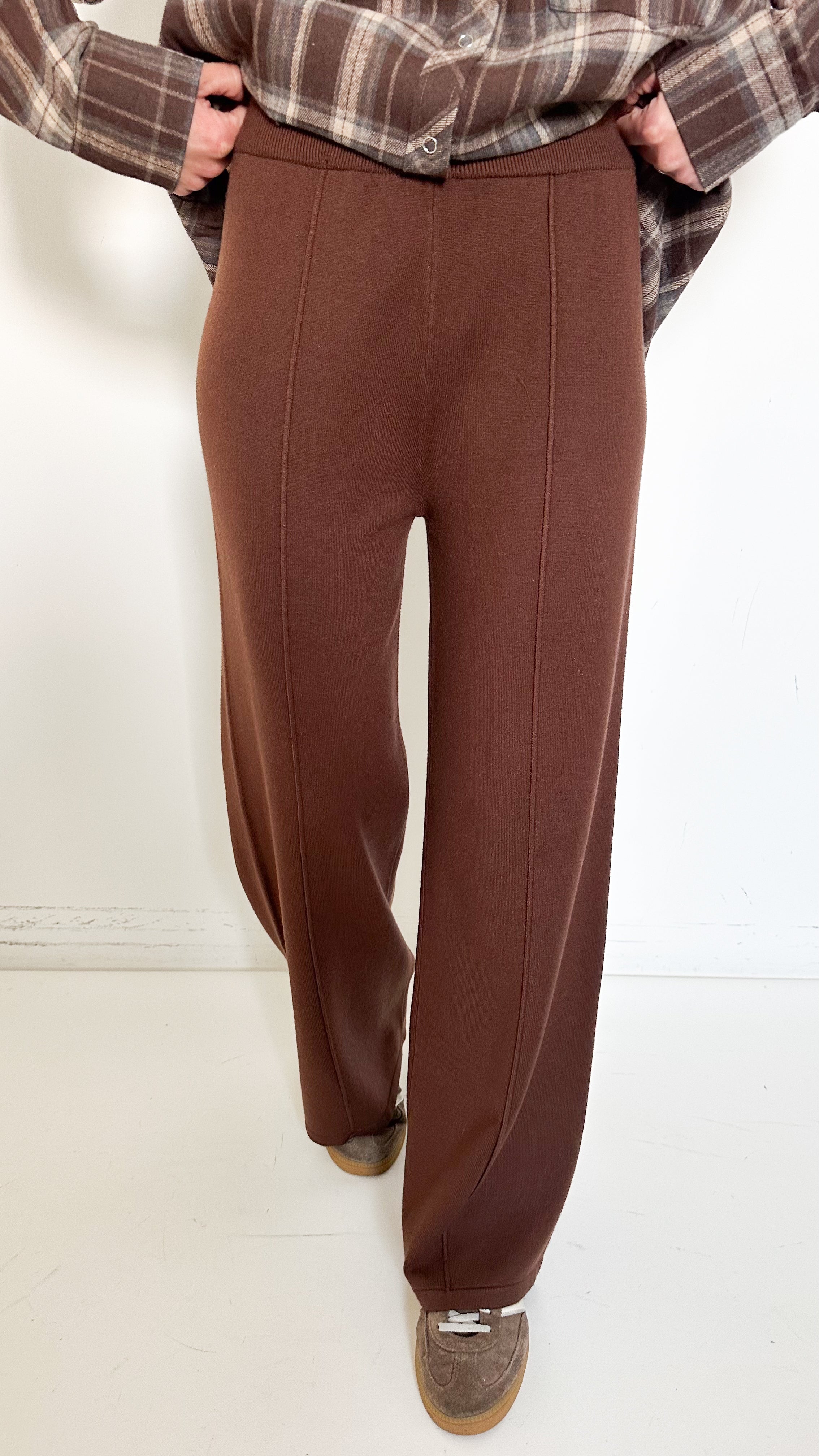 Pantaloni Culotte Marroni