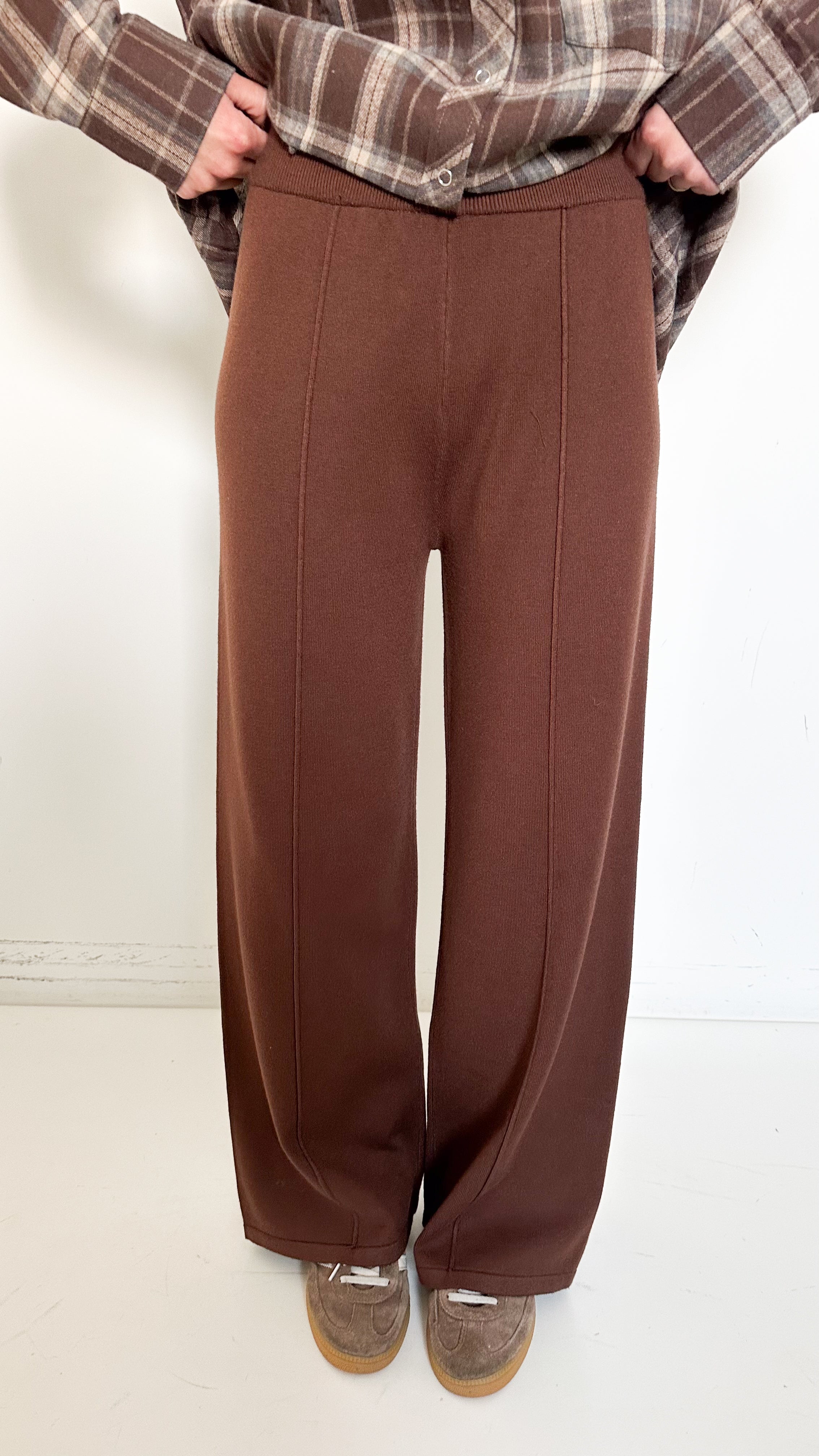 Pantaloni Culotte Marroni