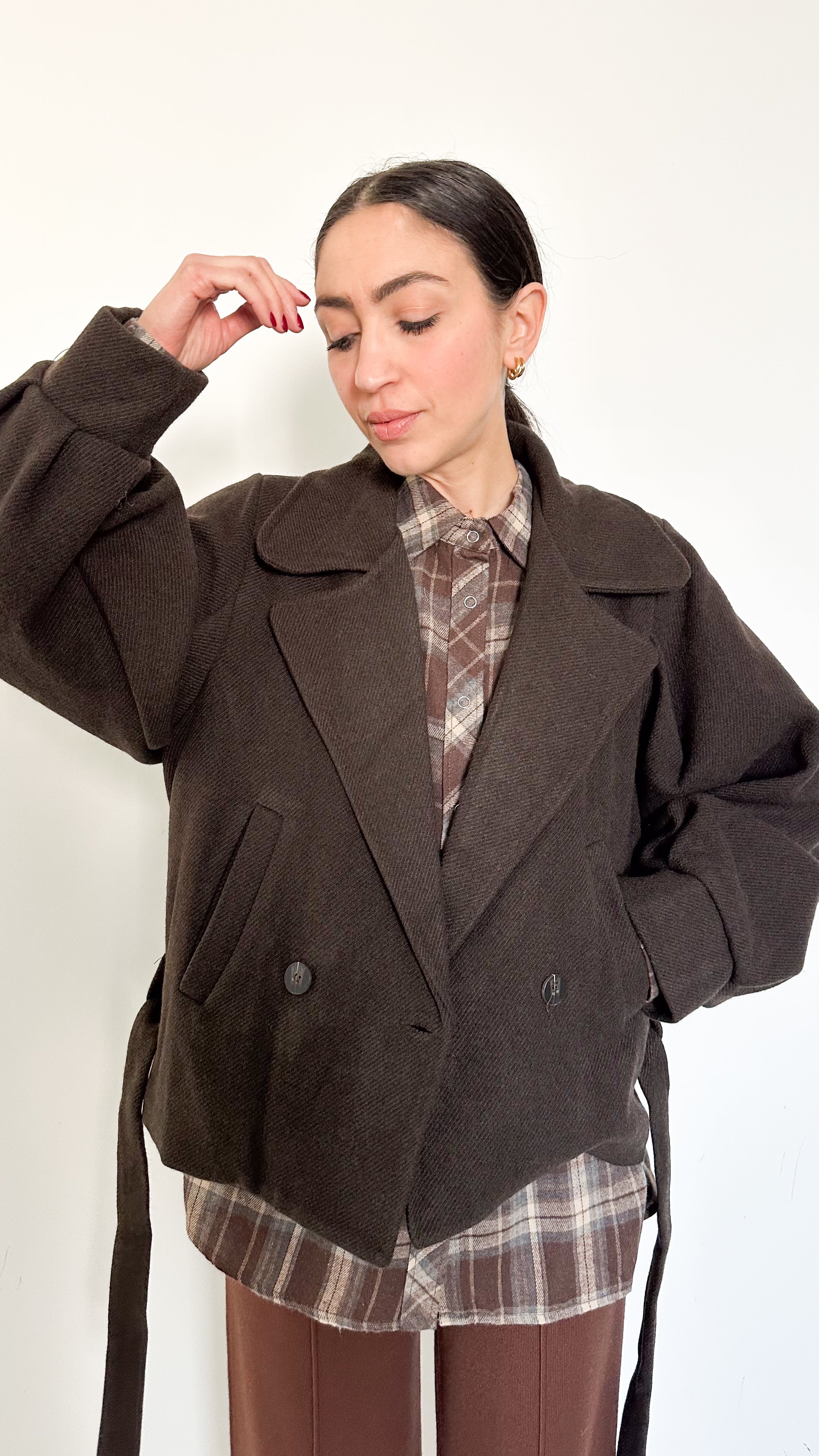 Cappotto Corto Marrone