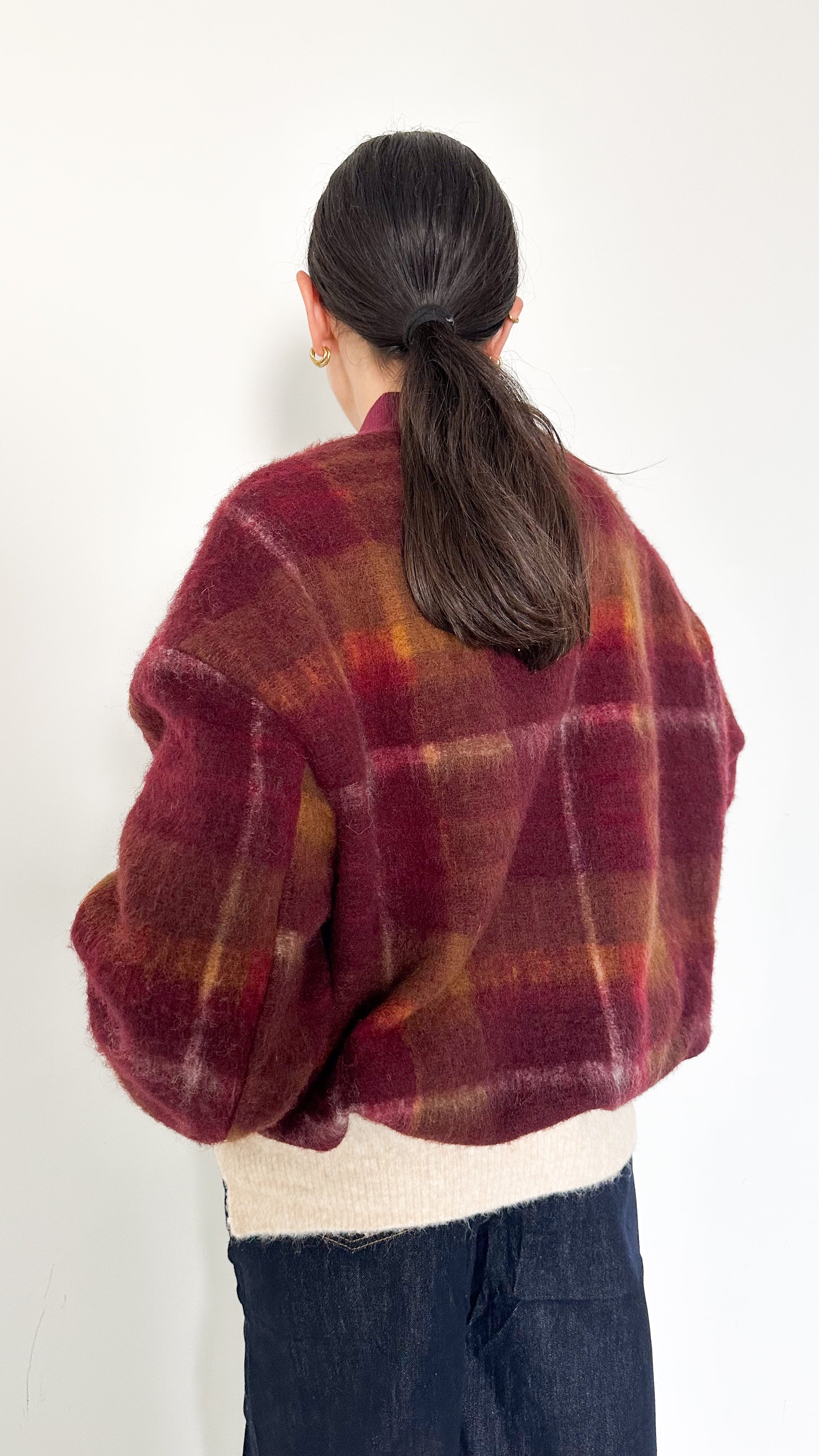 Giubbotto Bomber A Fantasia Bordeaux