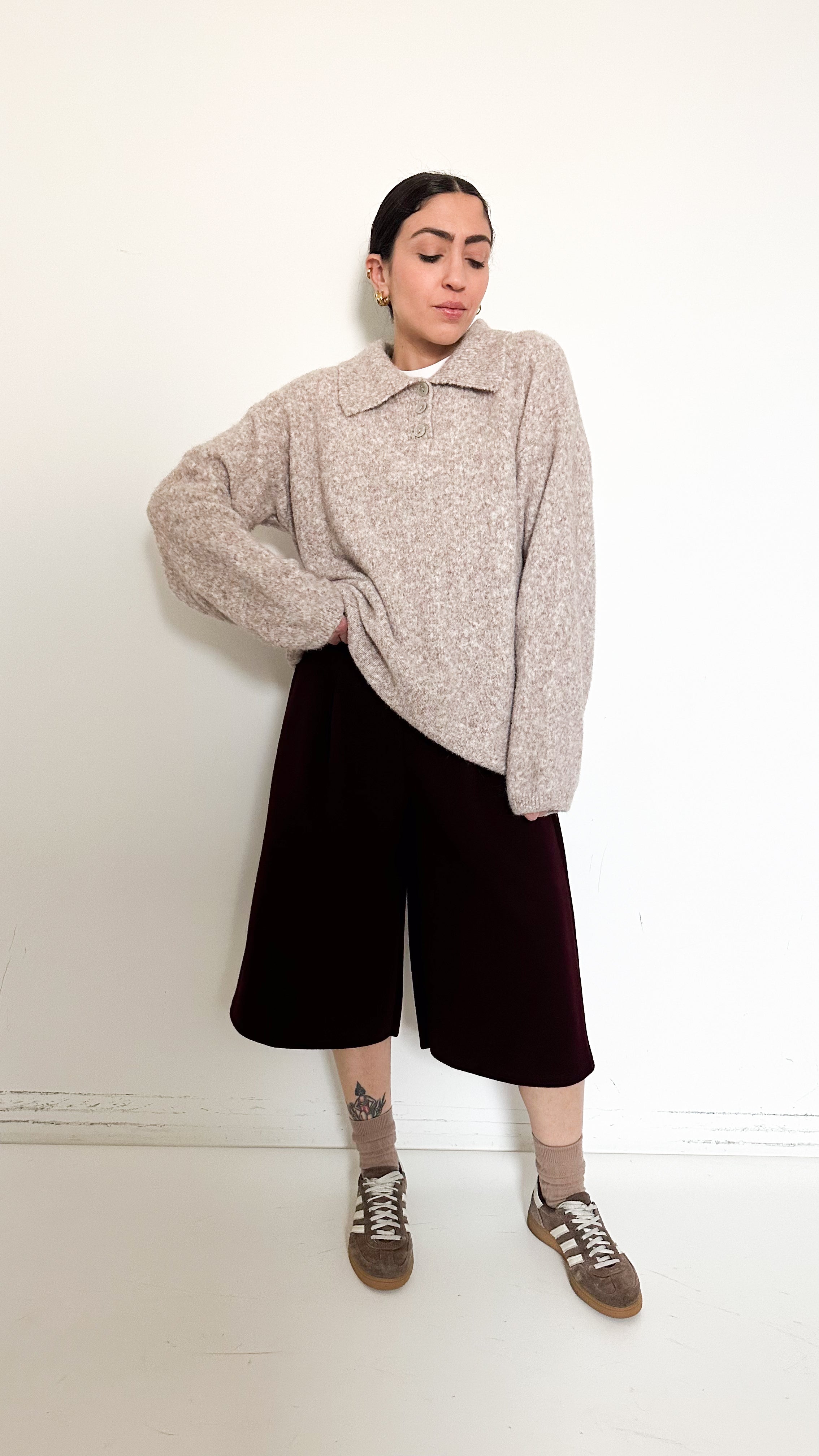 Bermuda In Panno Bordeaux