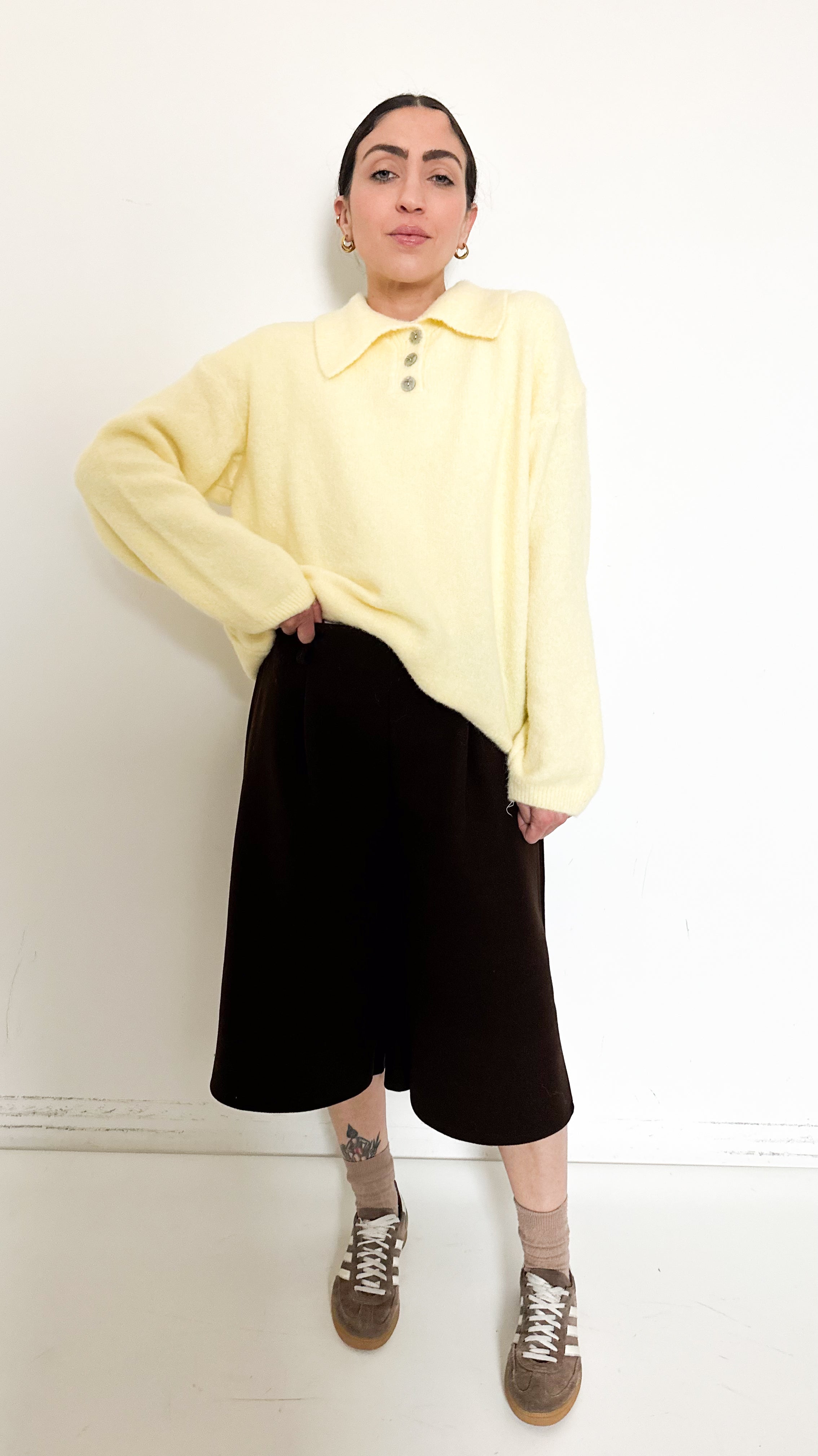 Bermuda In Panno Marrone