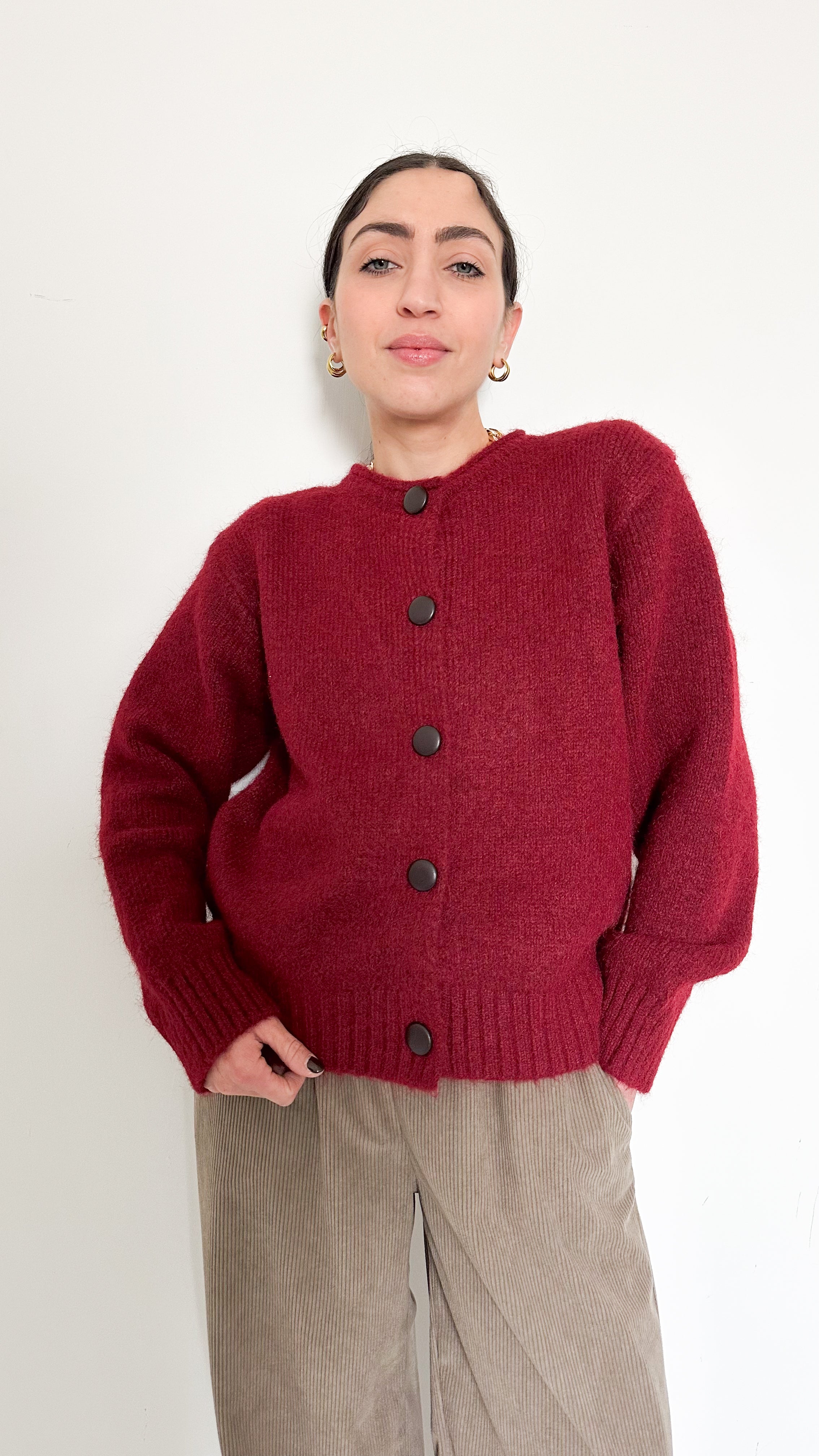 Cardigan Bordeaux