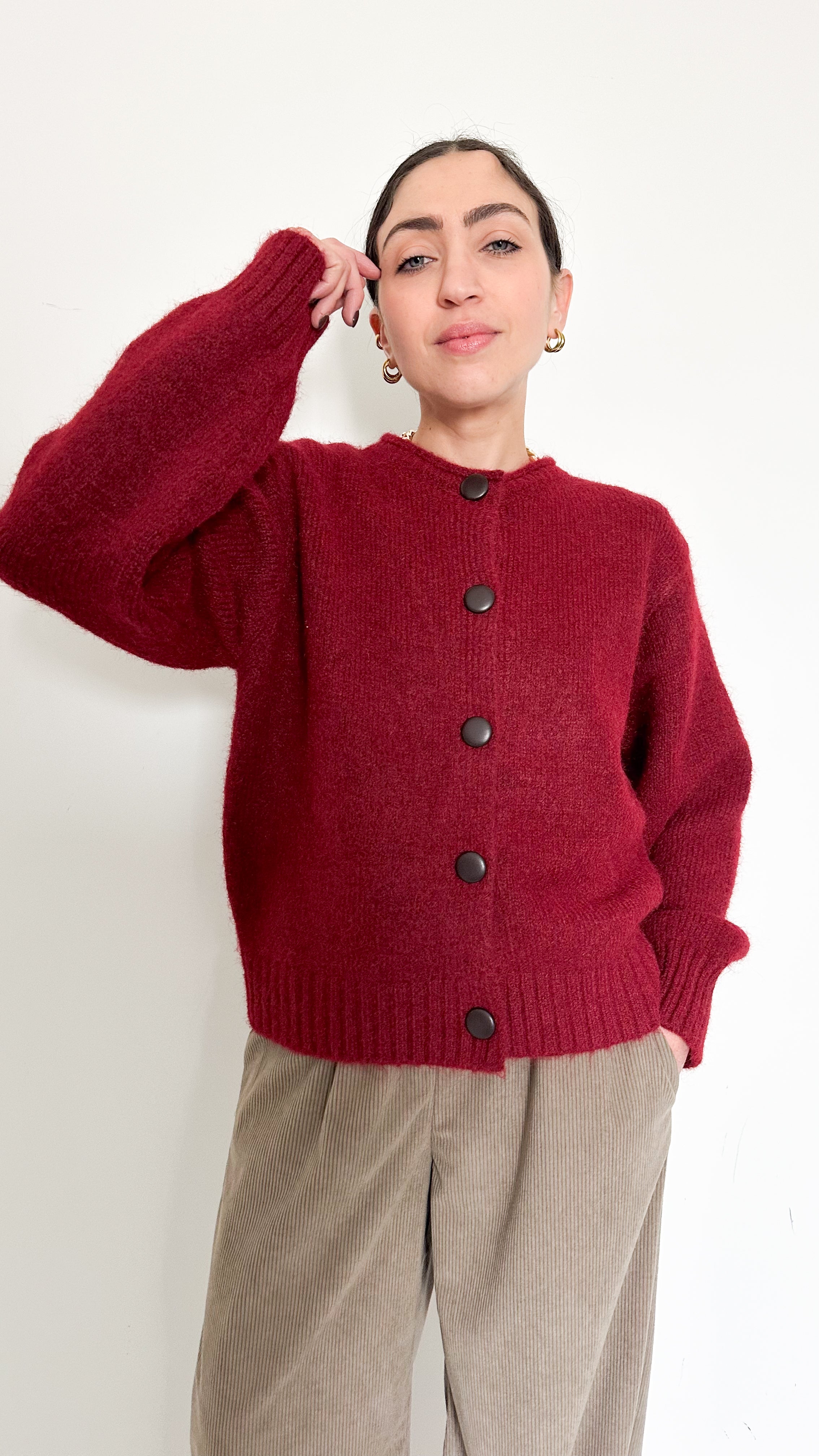 Cardigan Bordeaux