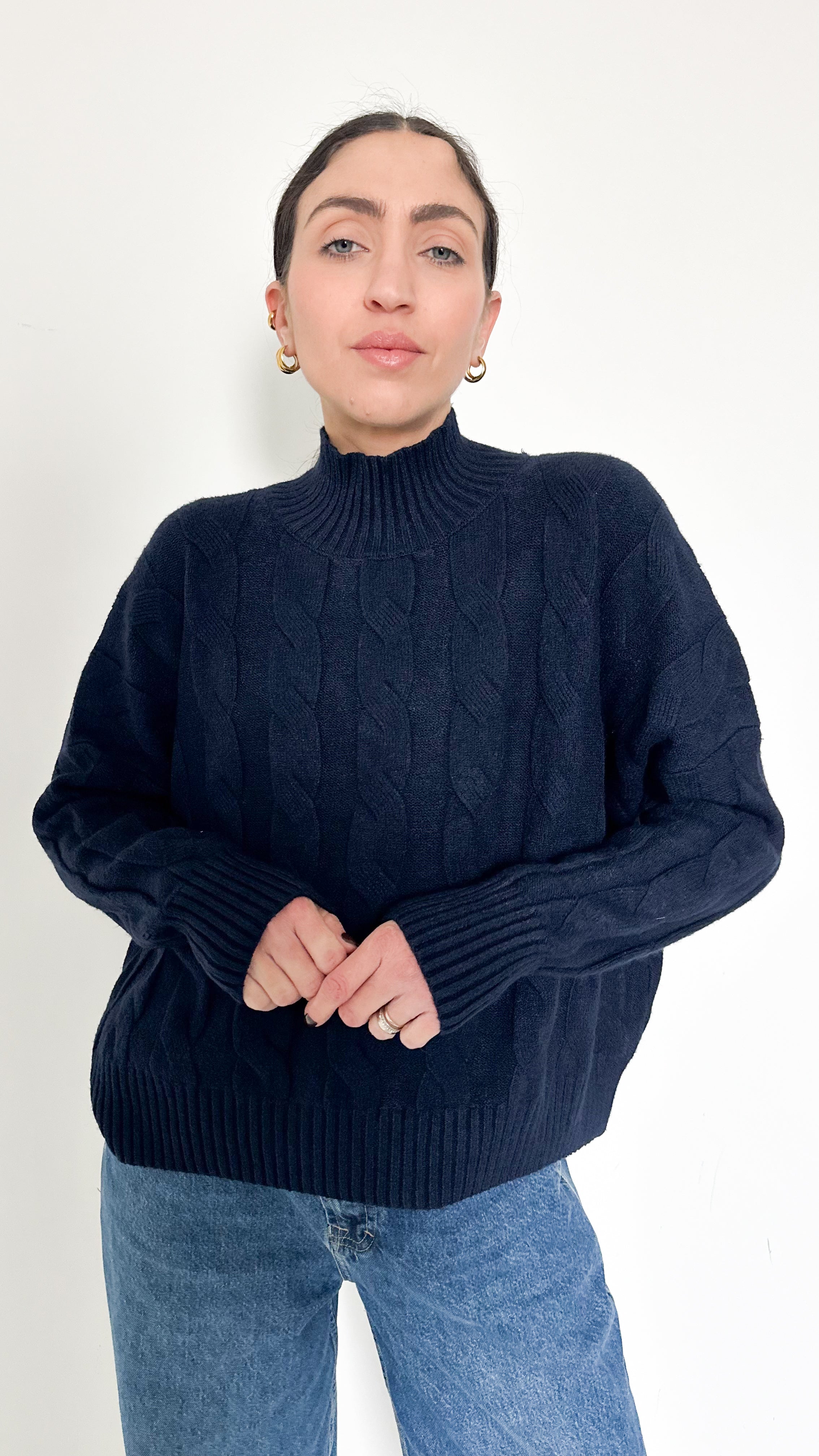 PullOver A Trecce Blu By SimonaG.