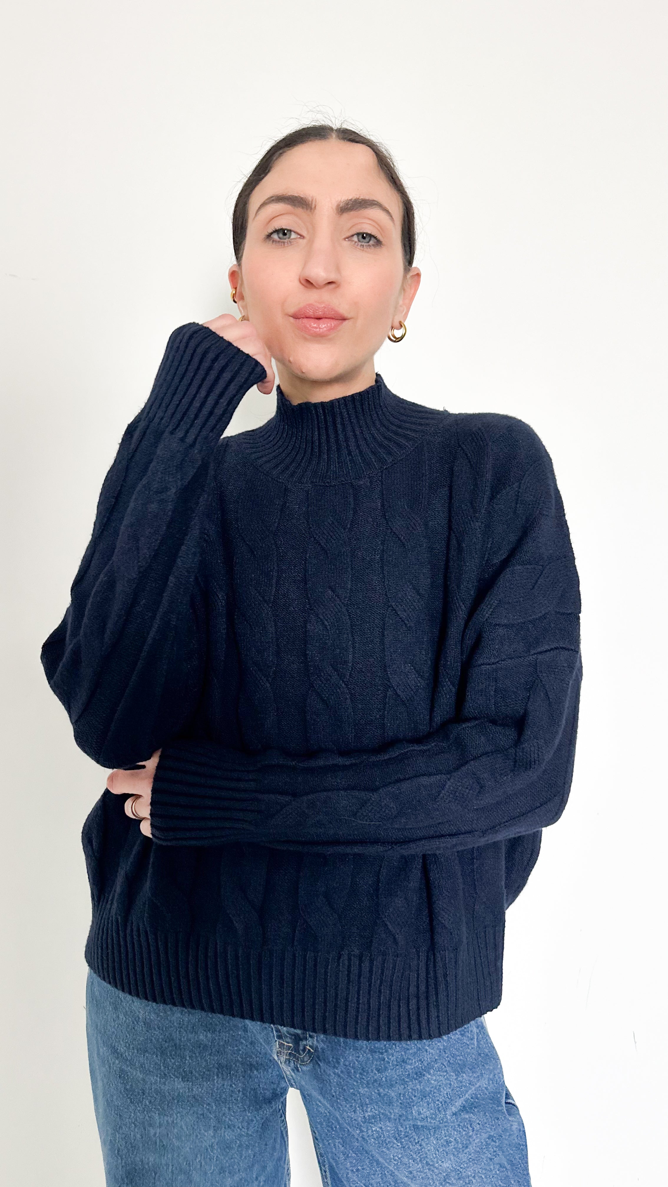 PullOver A Trecce Blu By SimonaG.