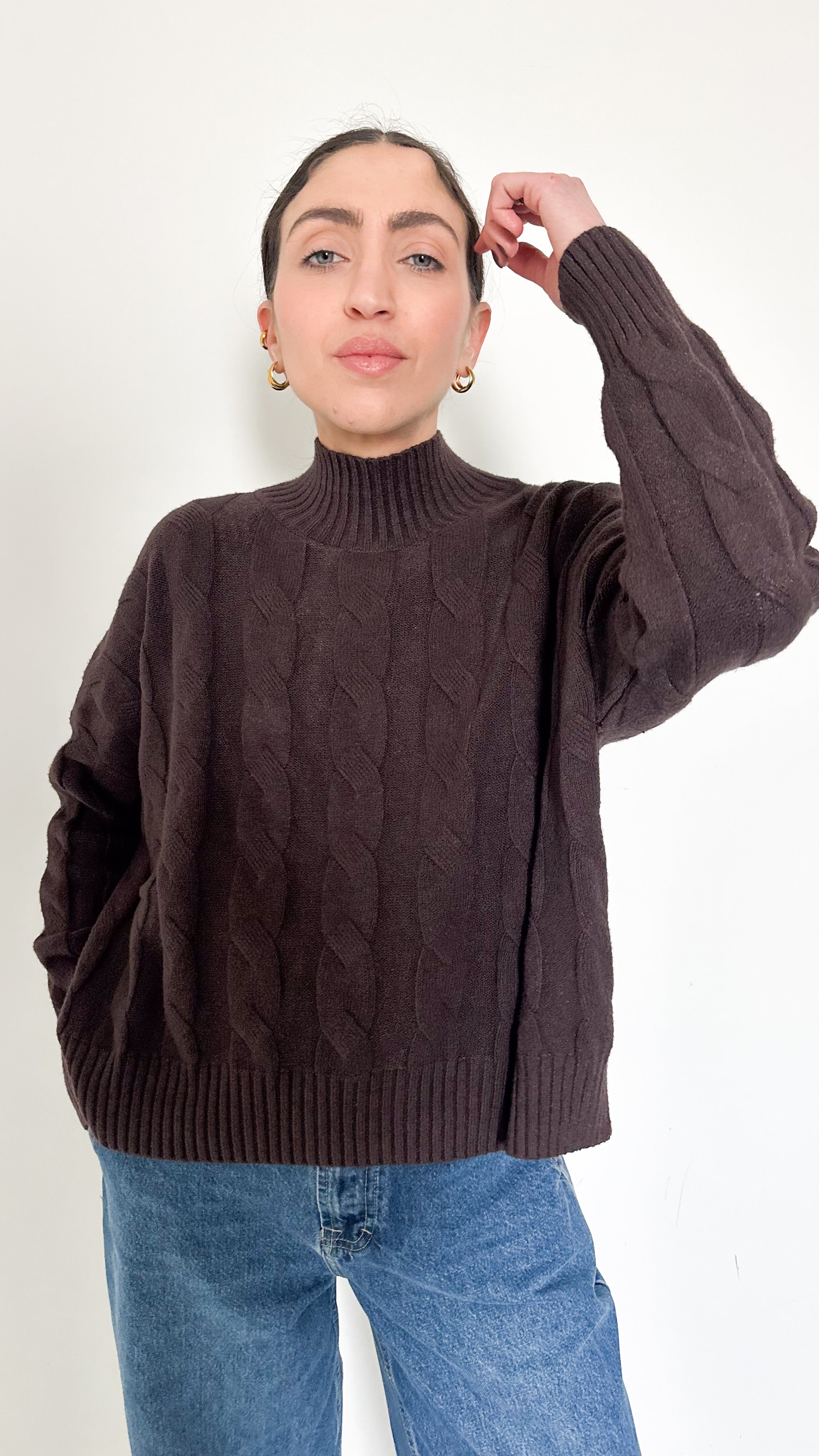 PullOver A Trecce Marrone By SimonaG.