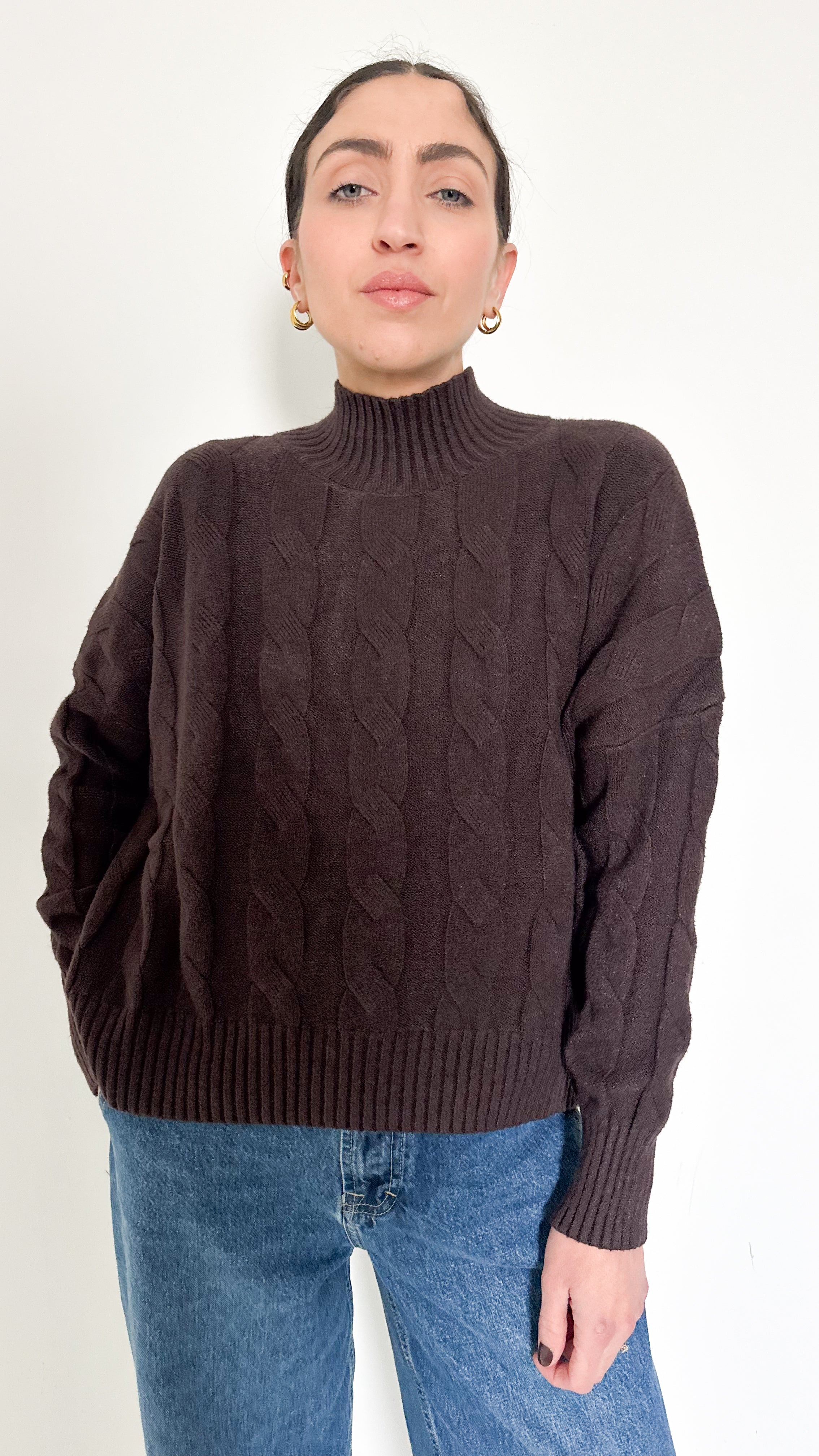 PullOver A Trecce Marrone By SimonaG.