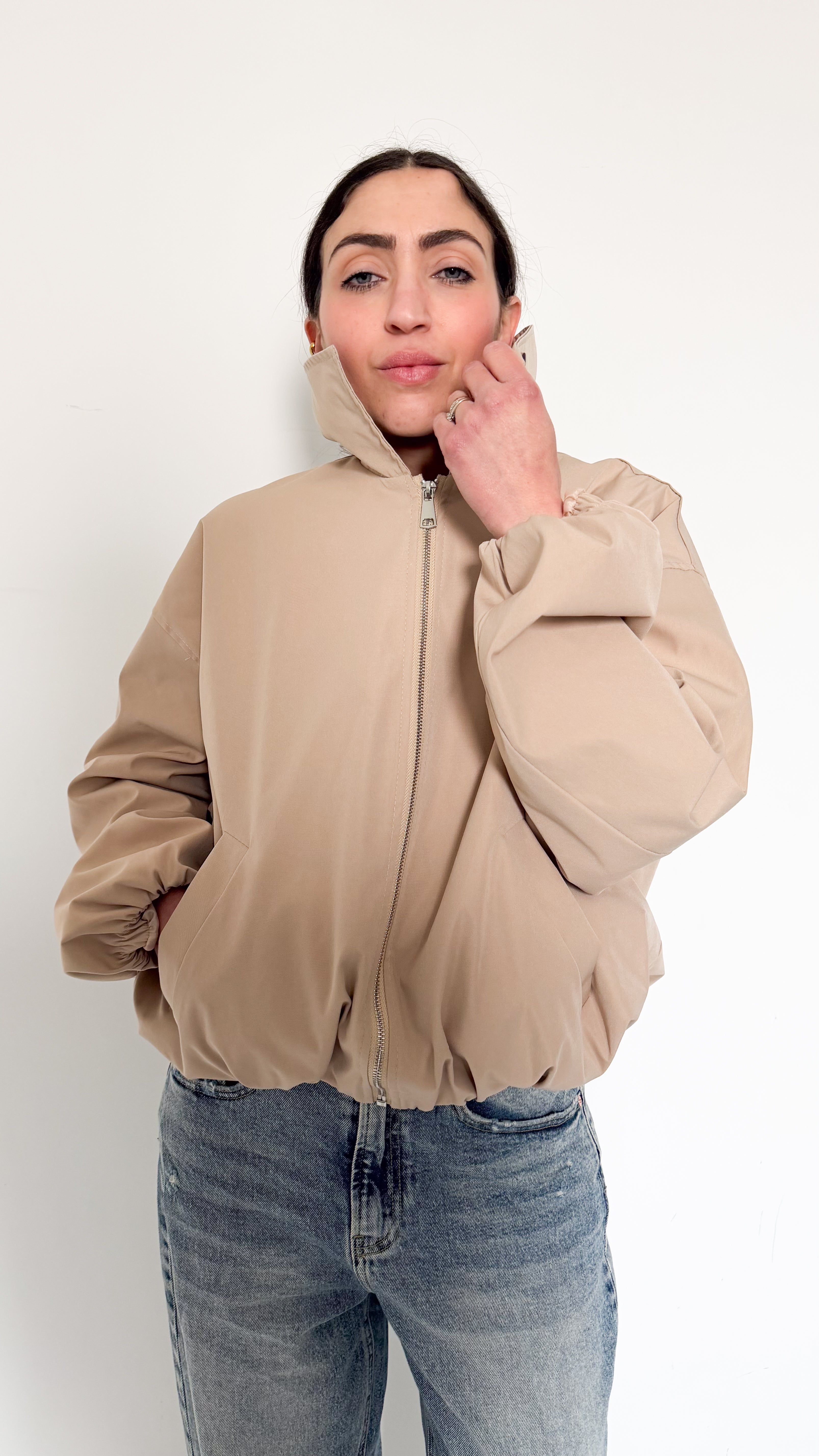Giubbotto Over Beige