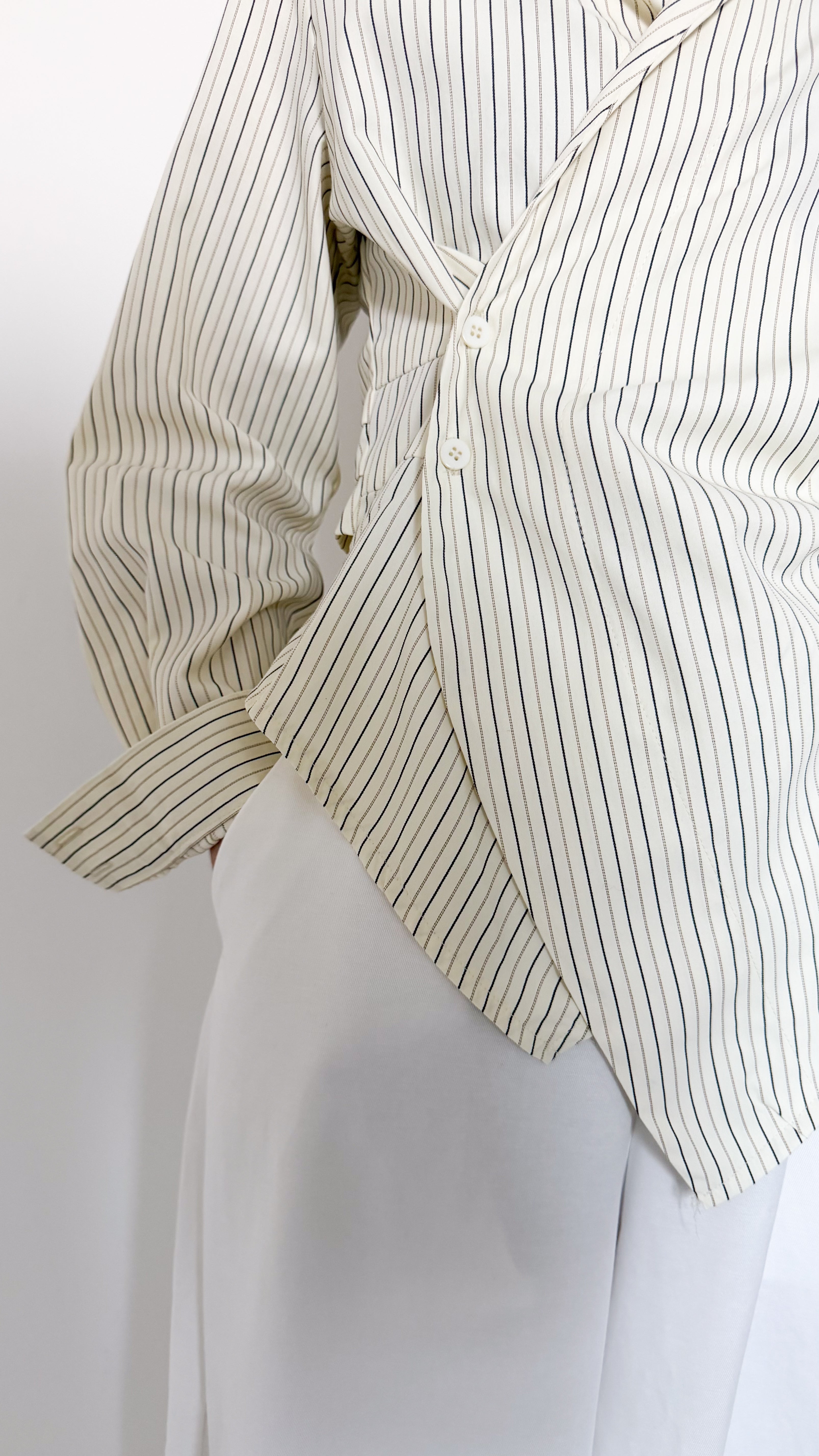 Camicia Gialla Con Drappeggio