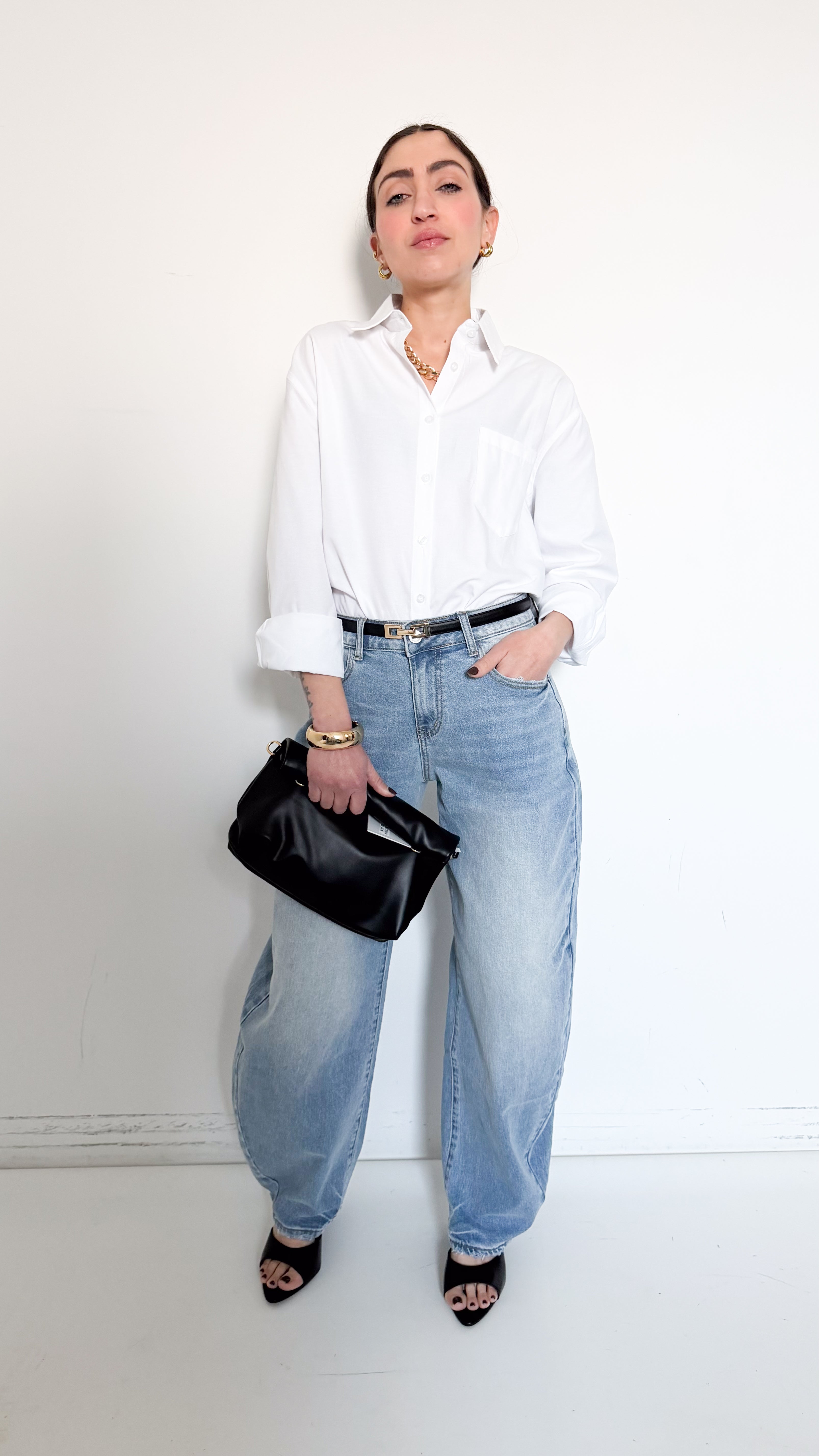 Jeans Balloon Lavaggio Chiaro Stone Wash