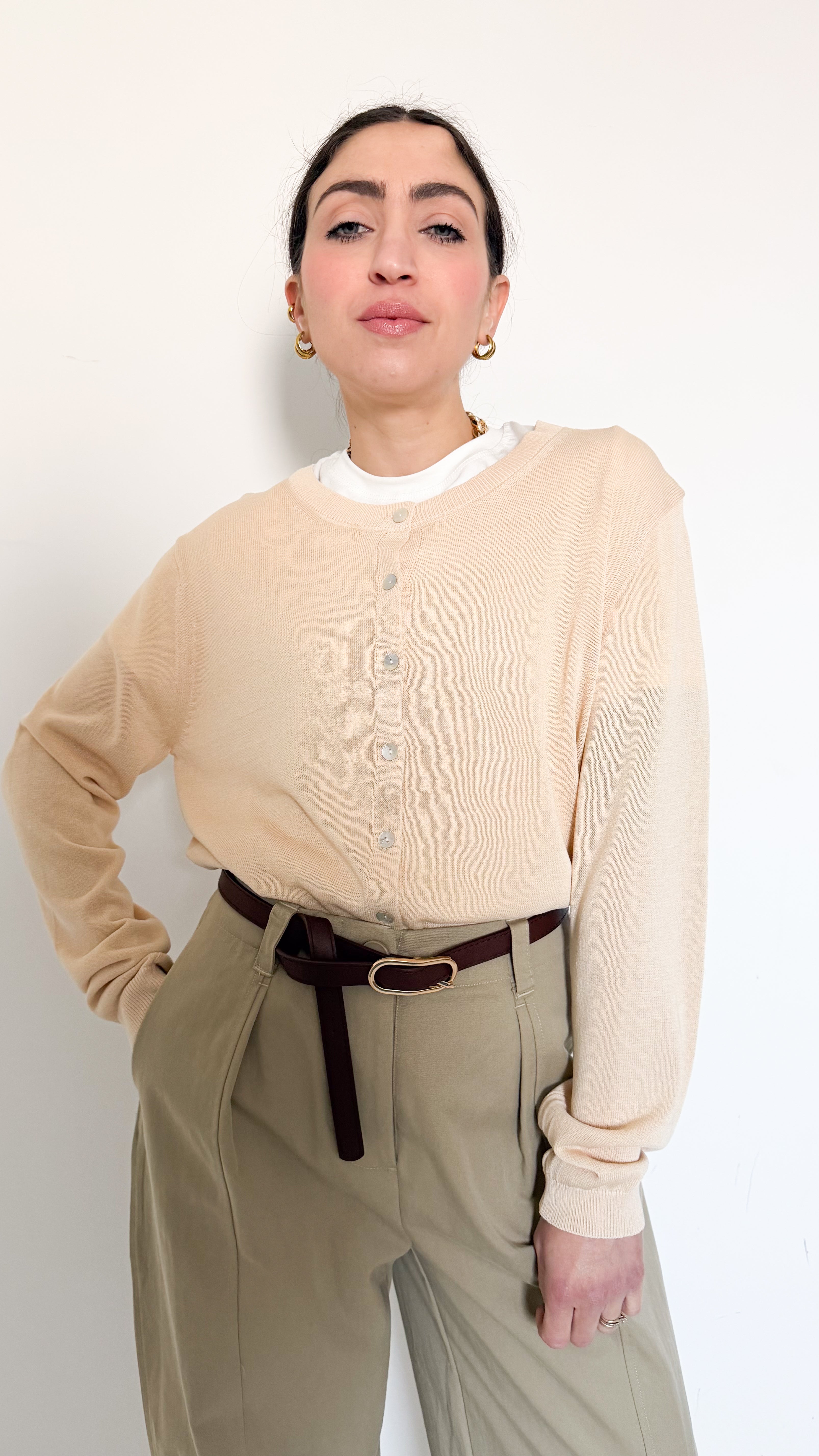 Cardigan Girocollo Send