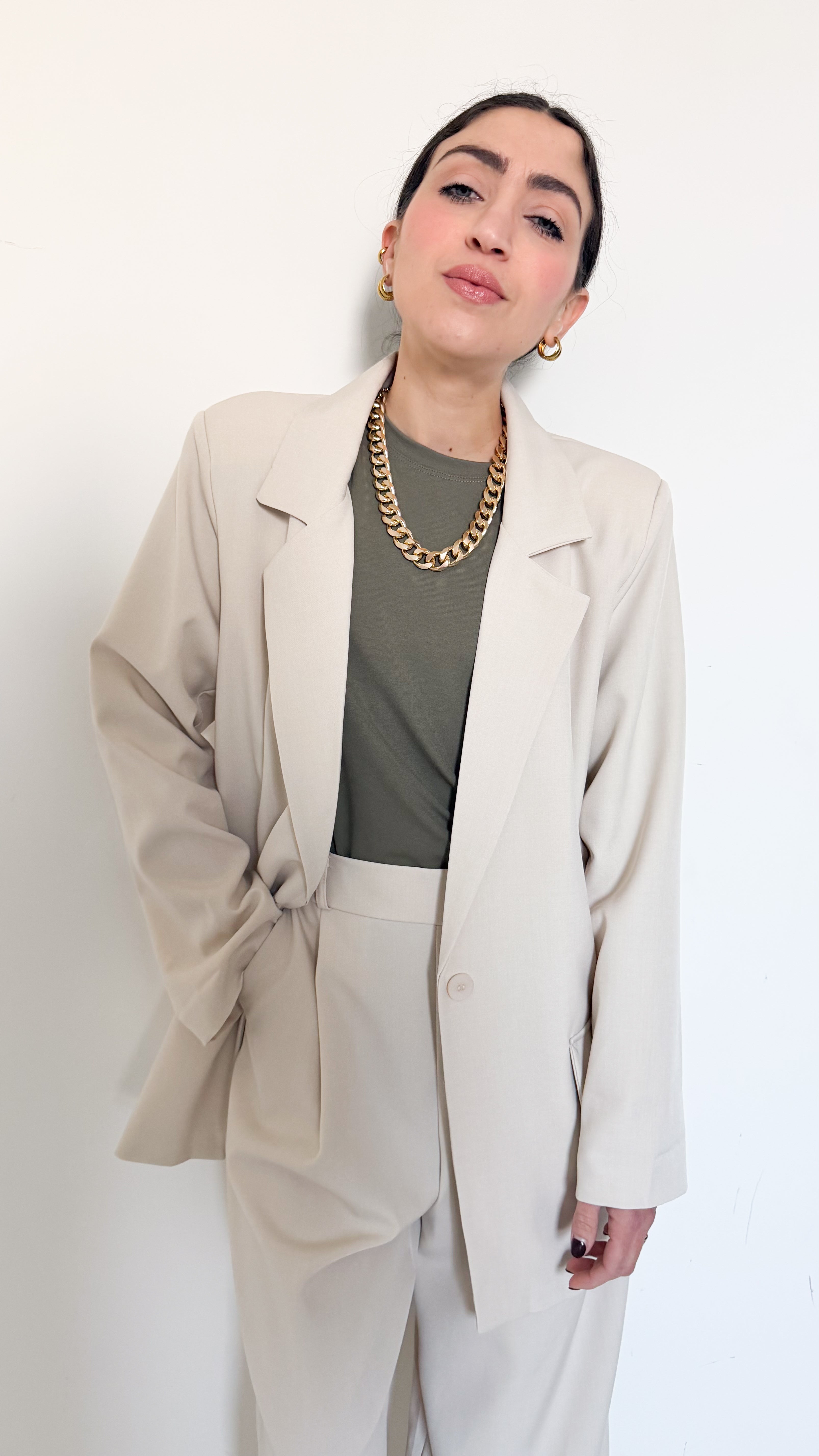 Tailleur Monopetto Panna