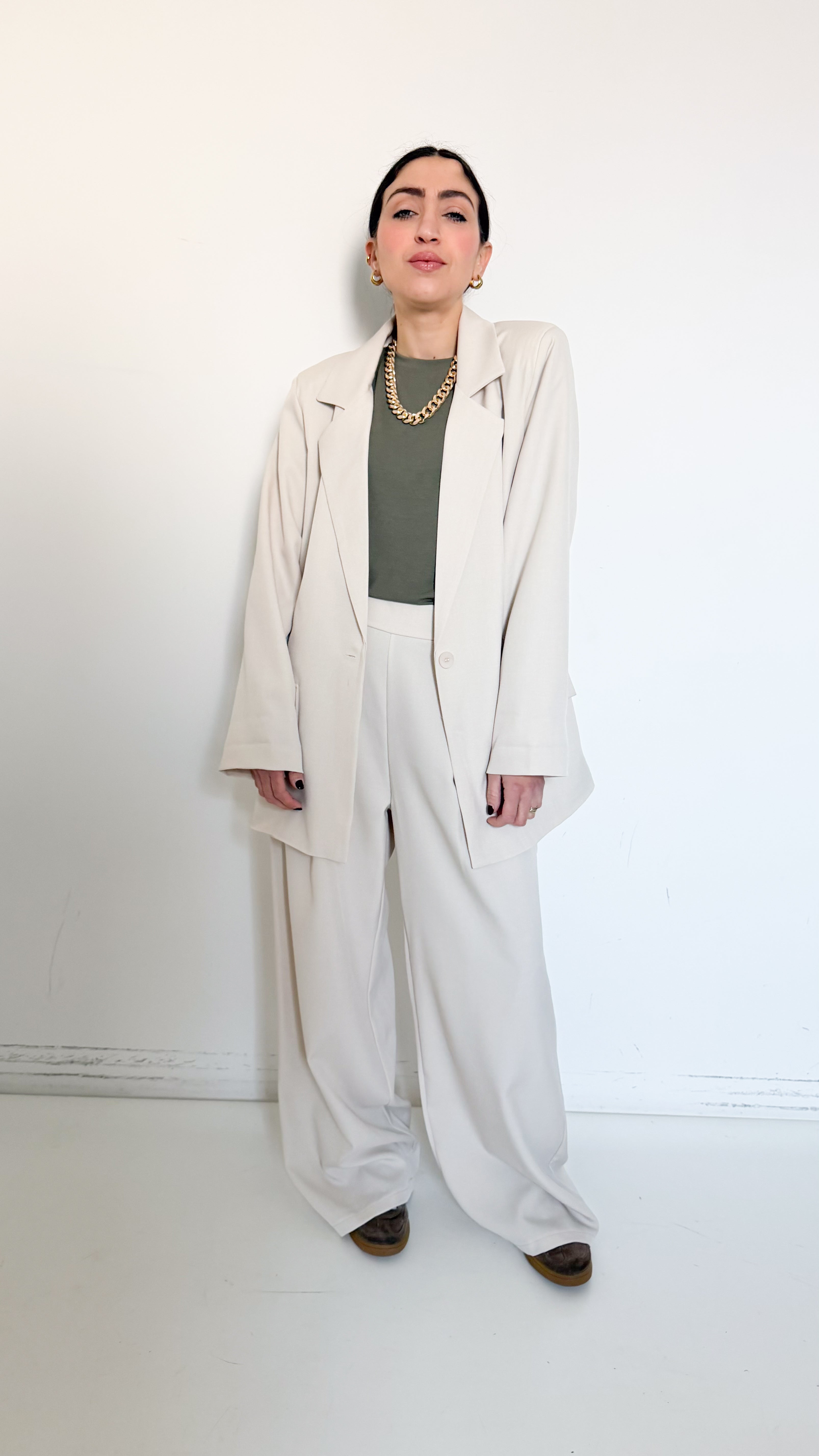 Tailleur Monopetto Panna