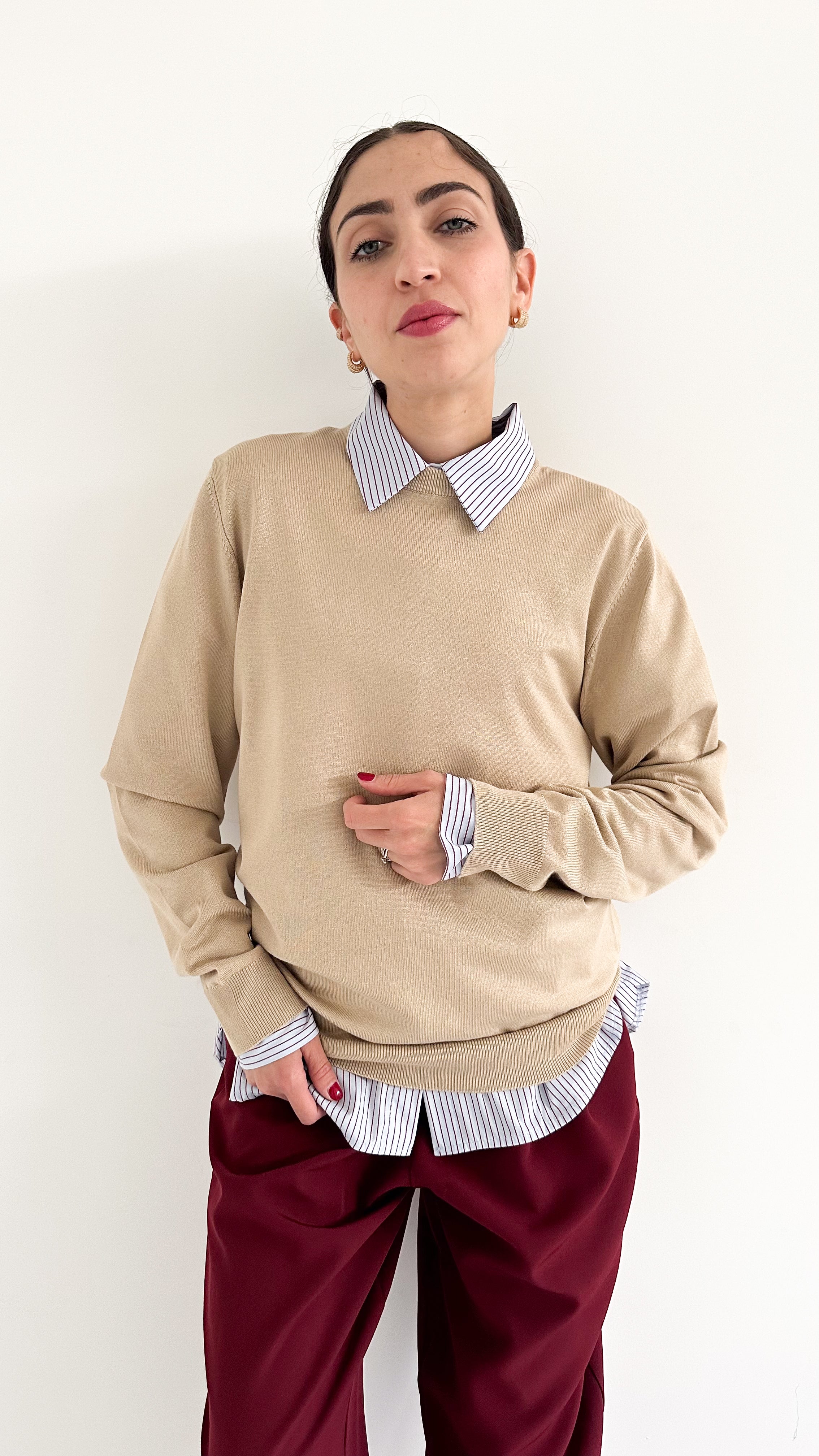 Pull Basic Beige